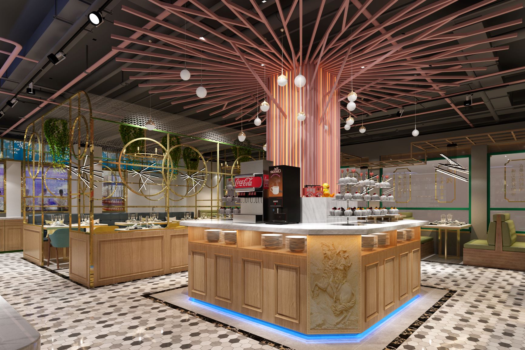 自助餐厅装修设计注意这几点，让你客源不断！