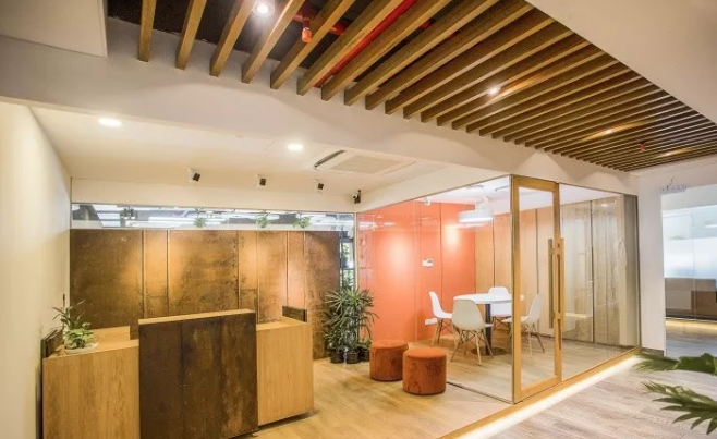 温馨整洁的郑州办公室装修效果图-河南冰球突破豪华版网址装饰办公室装修案例项目