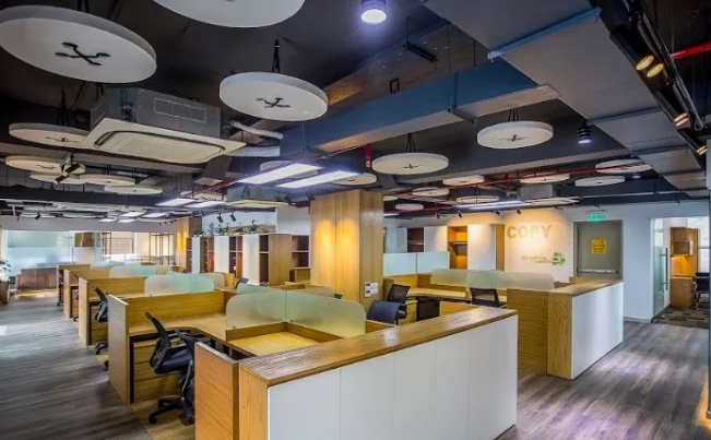 温馨整洁的郑州办公室装修效果图-河南冰球突破豪华版网址装饰办公室装修案例项目