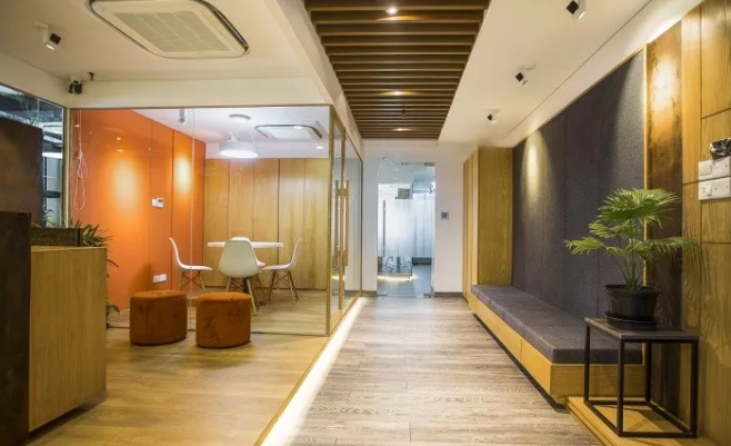 温馨整洁的郑州办公室装修效果图-河南冰球突破豪华版网址装饰办公室装修案例项目