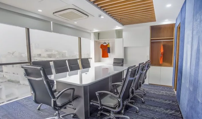 温馨整洁的郑州办公室装修效果图-河南冰球突破豪华版网址装饰办公室装修案例项目