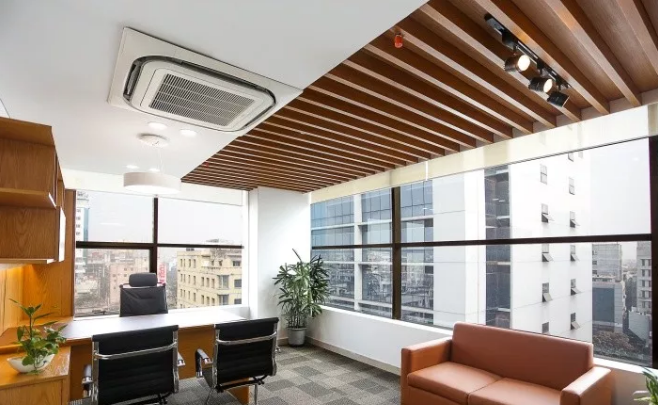 温馨整洁的郑州办公室装修效果图-河南冰球突破豪华版网址装饰办公室装修案例项目