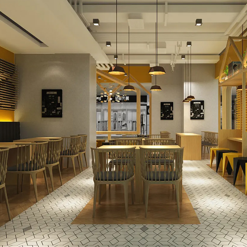 饺子馆这样装修生意肯定很火爆!